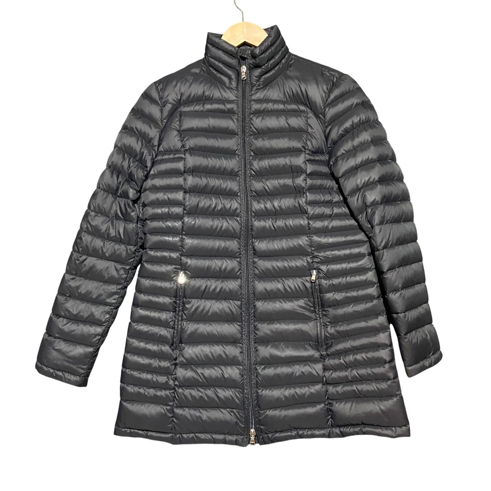 Lauren Ralph Lauren Active Black Mid Length Down Puffer Jacket Women's Petite PM